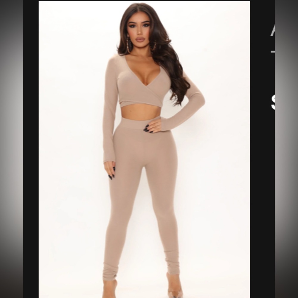 Two piece beige set